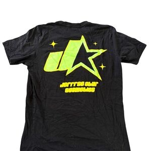 Jeffree Star Black, Yellow And Neon Green Short Sleeve Tee with Bold Star Design